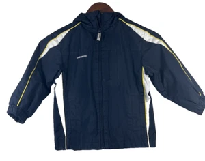 London Fog Boys Coat Blue Yellow Hooded Size S/4 Defects - Picture 1 of 13