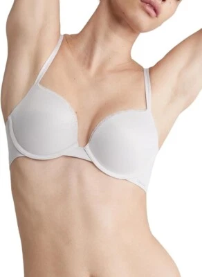 ¡NUEVO CON ETIQUETAS! Sujetador push-up CALVIN KLEIN para mujer talla 32DD Liquid Touch QF4083 lila Foto 1 de 4