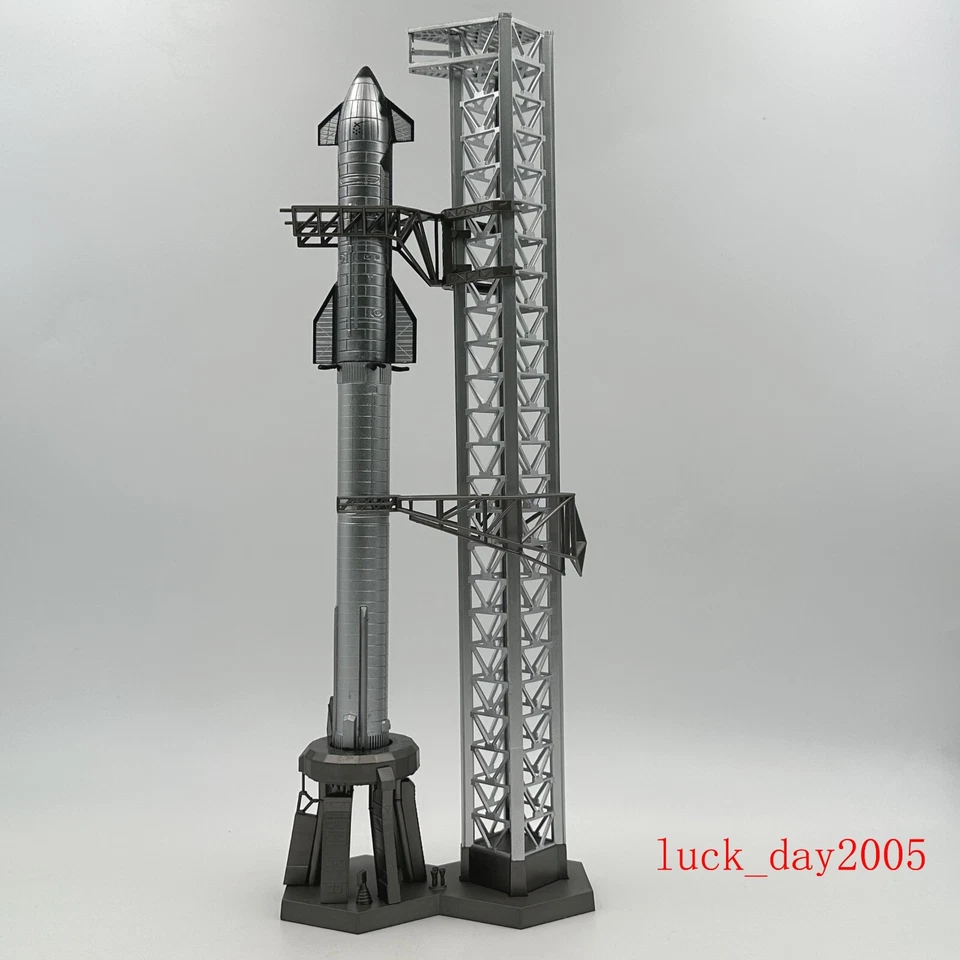 Nave espacial Wltk SUPERHEAVY BOOSTER con torre de lanzamiento modelo diecast 1/400 Foto 1 de 4