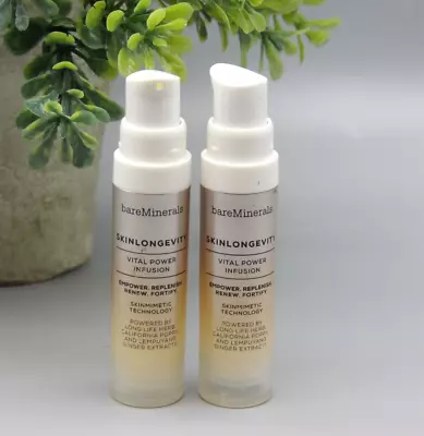 2~ Bareminerals Skinlonevity Vital Power Infusion 0.25 oz New MISSING CAP - Image 1 of 2