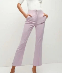 Veronica Beard Kean Stretch Crop Pants Orchid Size 6, NEW NWOT MSRP $428 Display - Picture 1 of 21