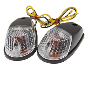 Surface Mount Light Chrome Universal Motorcycle Croc Turn Signal Marker - Picture 1 of 5