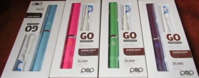 Pop Dental Portátil Go Cepillo de Dientes Sónico (Naranja, Azul, Púrpura, Verde) Lote de 4 piezas Foto 1 de 3