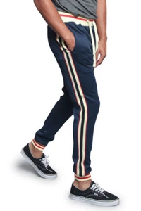 Men's G Striped Waistband Drawstring Jogger Workout Track Pants. S~5XL TR577-F1G - Picture 1 of 22