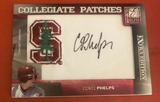 2008 Donruss Elite Extra Edition Collegiate Patches Autographs Cord Phelps /250