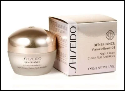 Shiseido Benefiance WrinkleResist24 Night Cream Full Size 1.7oz /50ml NIB SEALED - Image 1 of 4
