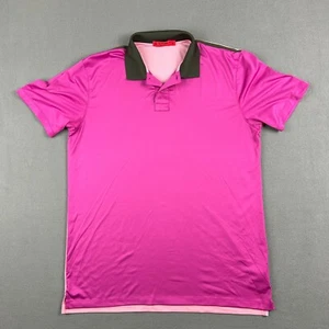 G/Fore Polo Shirt Mens Medium Pink Performance Stretch Golf Colorful Block Golf - Imagen 1 de 9