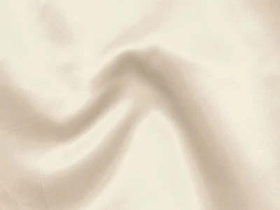 Impresionante Diseñador PLATA CLARA BEIGE SATINADO CHARMEUSE o Tela CREPE Foto 1 de 3