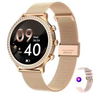 1.32 inch Women Smart Watch Diamonds Bluetooth Heat Rate Health monitor fitness  - Picture 1 of 10