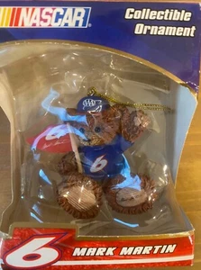 2006 MARK MARTIN #6 Nascar Racing  TEDDY BEAR LTD. EDITION COLLECTIBLE ORNAMENT - Picture 1 of 6