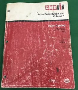 oem CASE PARTS SUBSTITUTION LIST VOLUME 1, A9355A thru 1-1001, Cat # 8-97690 - Picture 1 of 8