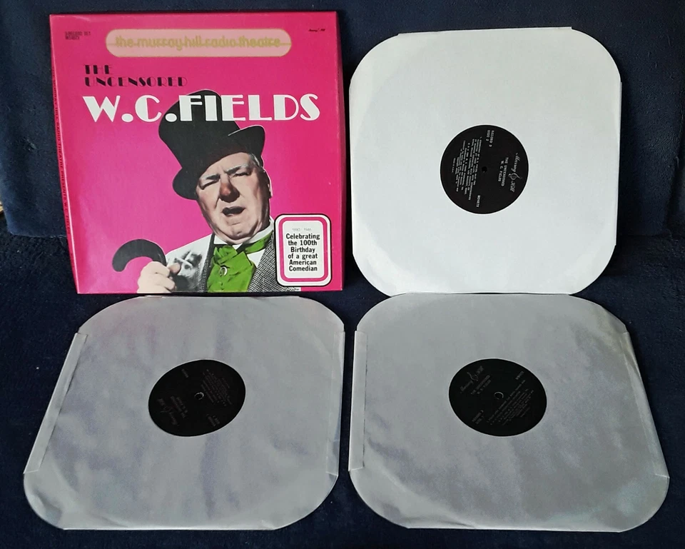 W.C. FIELDS - THE UNCENSORED - MURRAY HILL - (3) LP BOX SET - 1980 - Изображение 1 из 1