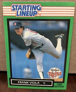 FRANK VIOLA 1989 KENNER STARTING LINEUP CARD - MINNESOTA TWINS