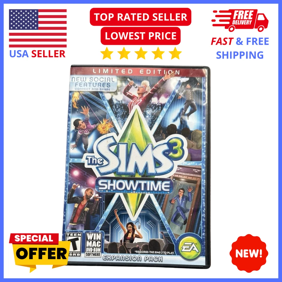 The Sims 3 Showtime Expansion Pack – PC/Mac Game Disc by EA 2012 - Image 1 of 2