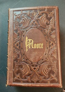 The Poetical Works of Thomas Moore 1854 Complete in One Volume H/C Leather - Picture 1 of 12