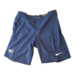 NIKE DRI-FIT Pantaloncini Olimpici USA Emessi Squadra Uomo 38 Logo Bandiera DA8741-492 Blu - Foto 1 di 6