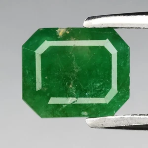 💎 1.01ct 7x5.8mm Octagon Natural Green Emerald - Colombia Gemstone - Picture 1 of 4