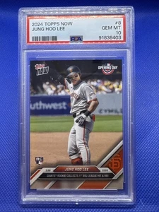 JUNG HOO LEE 2024 TOPPS NOW #8 PSA 10 GEM MINT GIANTS ROOKIE OPENING DAY - Picture 1 of 3