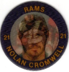 1983 7-Eleven Slurpee Super Star Sports Coin #4 Nolan Cromwell Los Angeles Rams - Picture 1 of 2