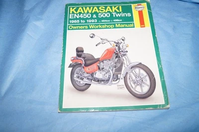 Manual de taller Kawasaki EN450 y 500 gemelos dwners 1985 a 1993 Haynes 5W1-2053 Foto 1 de 4