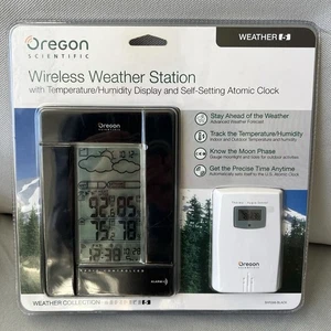 Oregon Scientific Wireless Weather Station BAR388 Black Sealed - Picture 1 of 4