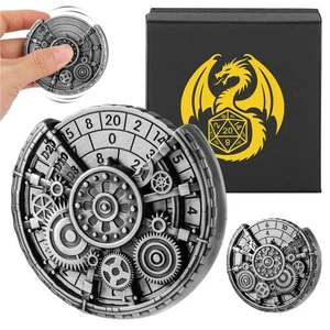 Dados giratorios 7 en 1 dados DND de metal únicos dados giratorios para juegos mazmorras y dragones - Imagen 1 de 18