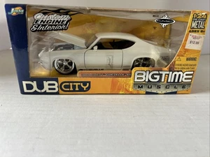 Chevy Chevelle SS 1969 1/24 Jada Bigtime Muscle Dub City blanco - nuevo - Imagen 1 de 14