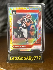 2024 Panini Donruss Optic - Chase Brown #41 Muscle Emoji 27/149 - Picture 1 of 2