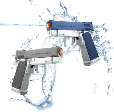 2 Pack Water Gun for Kids - Squirt Guns Water Blaster Soaker 100CC Capacity Wate - Image 1 of 4