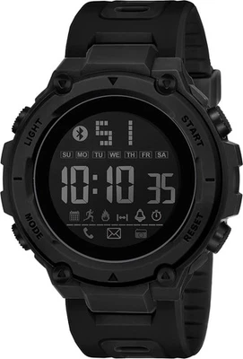 Digital Sports Stylish Multifunctional Electronic LED Black Dial Wrist Watch for - Image 1 of 4