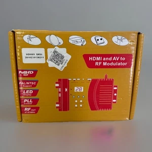 HDMI to RF Modulator, VHF UHF AV to RF Coaxial Converter, CVBS RCA HDMI to RF... - Picture 1 of 2