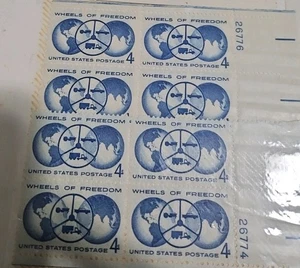 Us Postage Stamps 4 Cent Sheet Of 8 # 1162 MNH  Freedom - Picture 1 of 2