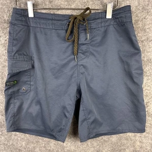 HippyTree Shorts Herren 32 blau grau Ripstop Boardshorts Badehose Cargotasche - Bild 1 von 11