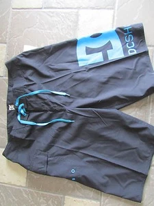 NEW DC SHOES DCSHOECO SWIM TRUNKS BOARD SHORTS MENS 30 BLACK/BLUE FREE SHIP - Foto 1 di 9