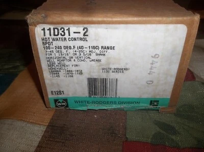 CONTROL AGUA CALIENTE INMERSIÓN WHITE-RODGERS 11D31, 11D31-2, 1131  Foto 1 de 3