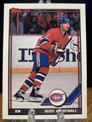 #119 Russ Courtnall - Montreal Canadiens - 1991-92 Topps Hockey - Image 1 of 2