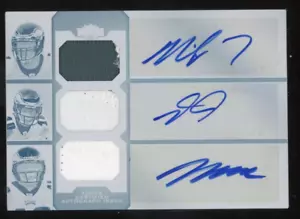 Michael Vick Desean Jackson Maclin 2011 Topps Triple Threads Auto Patch #d 1/1 - Picture 1 of 2