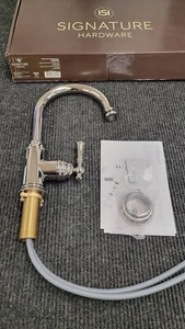 Signature Hardware Amberley 1.8 GPM Pull Down Kitchen Faucet | SHXCAM137PN - Picture 1 of 8