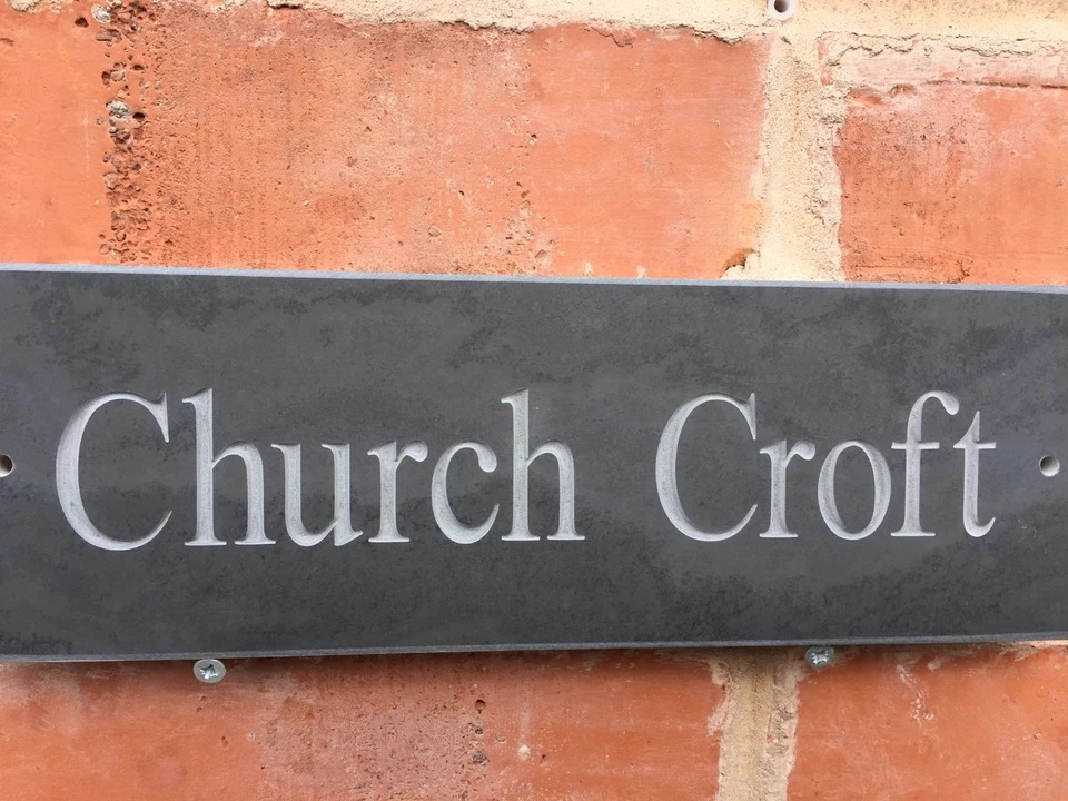 Premium Slate 300mm X 100mm Any Name / Number 12" x 4" FAST DISPATCH !! - Image 1 of 4