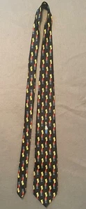 Bart Simpson Homer Cartoon Comic Tie Necktie Simpsons Vintage Rare - Picture 1 of 3