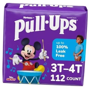  Boys' Potty Training Pants (32-40 lbs) Count (4 Packs of 28) 3T-4T 112 - Picture 1 of 7