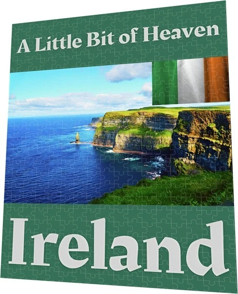 IRELAND: "A Little Bit of Heaven" with Galway Bay 500 Pieces Puzzle 18x24 inches - Image 1 of 4