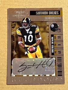 2006 Playoff Contenders SANTONIO HOLMES Rookie Tickey Auto RC Steelers - Picture 1 of 2