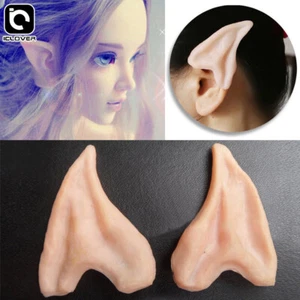 Halloween Party Latex Prosthetic Elf Fairy Hobbit Vulcan Spock Costume Tip Ears - Picture 1 of 7
