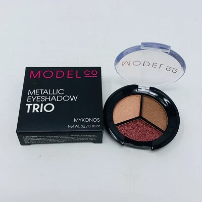 Model Co Metallic Eyeshadow Trio in Mykonos 3g/0.10oz Full Size NIB - Image 1 of 2