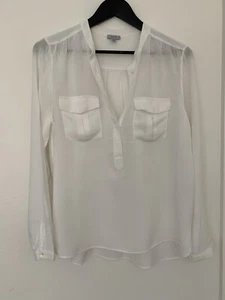 Jigsaw London - Ivory Viscose Shirt Cargo Shirt - Sz 10 - RRP £150 - Picture 1 of 9