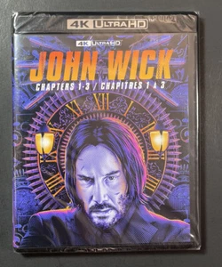 John Wick [ Chapters 1-3 ] (4K Ultra HD + Blu-ray) NEW - Picture 1 of 6