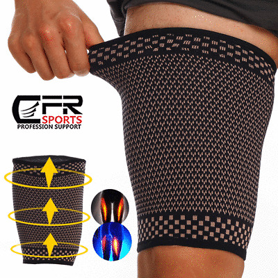 Leg Brace Thigh High Compression Sleeve Hamstring Support Pain Relief Men Women • 6.49$