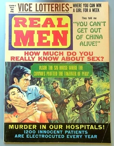 Real Men magazine ~ STANLEY PUB 1973 ~ VICE LOTTERIES Hospital Murders FN - Picture 1 of 5