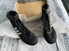 Adidas Combat Speed 5 Wrestling Boots Adult Boxing Shoes Mens Black Ring Trainer